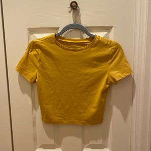 Cropped Gold Baby Tee